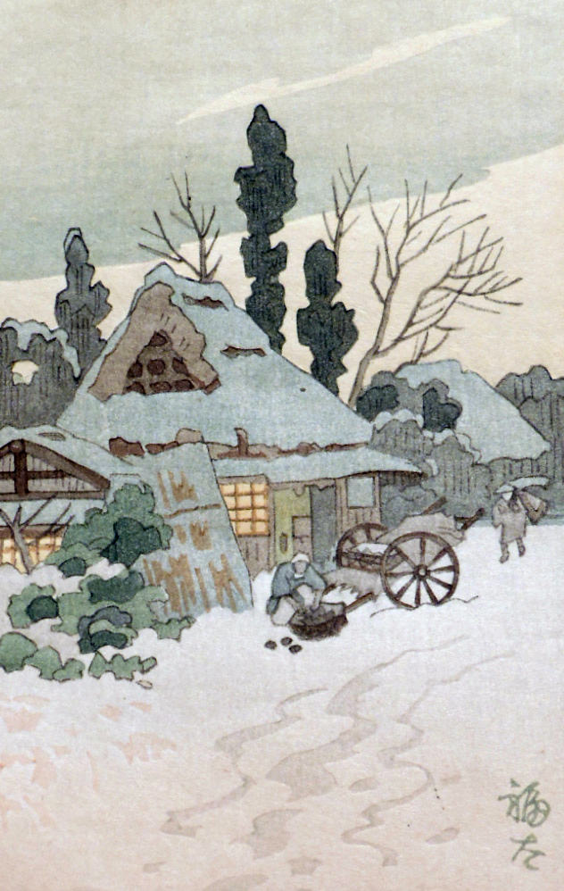 Enjoy the chill (and maybe even snow) of winter through the artistry of some of Japan’s finest printmakers