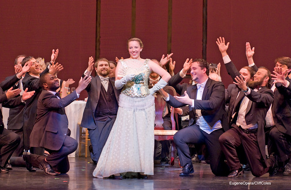 Ring in the New Year with Eugene Opera’s production, “Opera Trio,” featuring outstanding acts from three favorite operas, “Aida,” “Dialogues of the Carmelites” and “Die Fledermaus (Photo: Eugene Opera/Cliff Coles)
