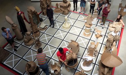Chess pieces as art? A class at LCC has created a set from cardboard and paper, and they’re fantastic. But don’t delay — the exhibit in Building 10 ends on June 8