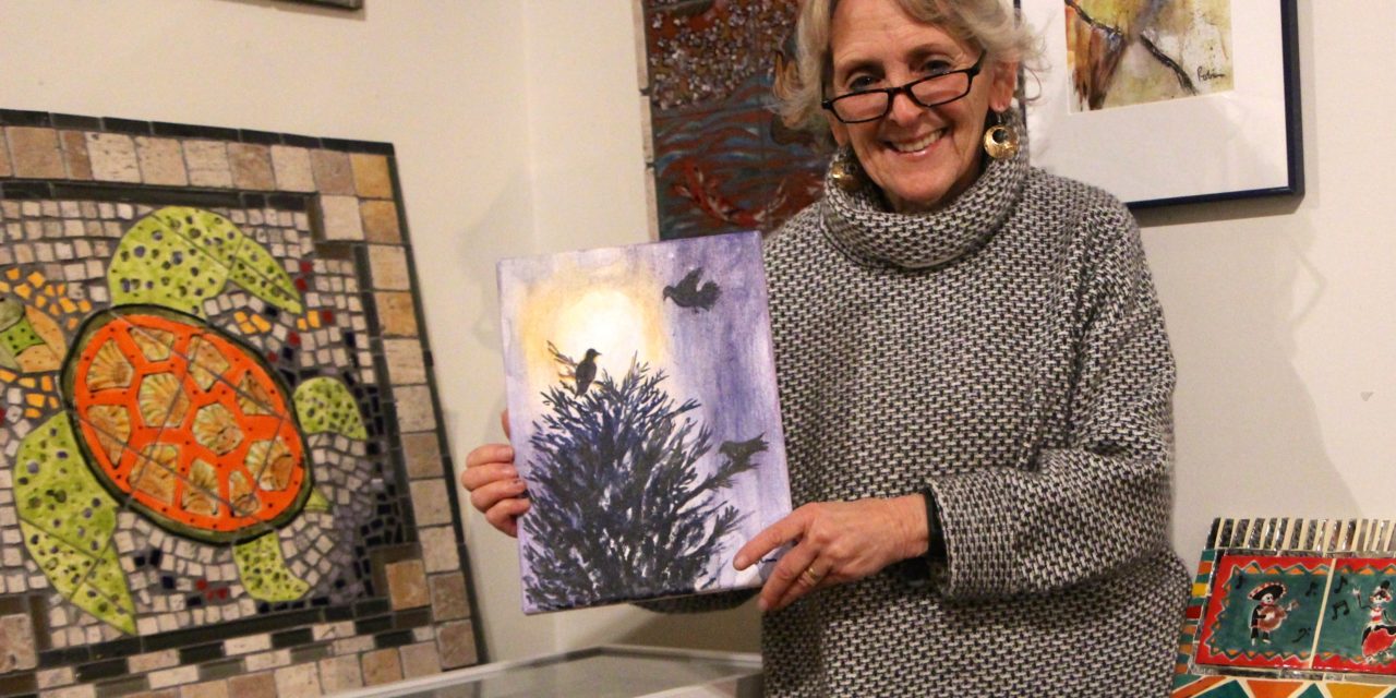 Artist Robin Marks-Fife’s work is in the spotlight at the New Zone Gallery in downtown Eugene