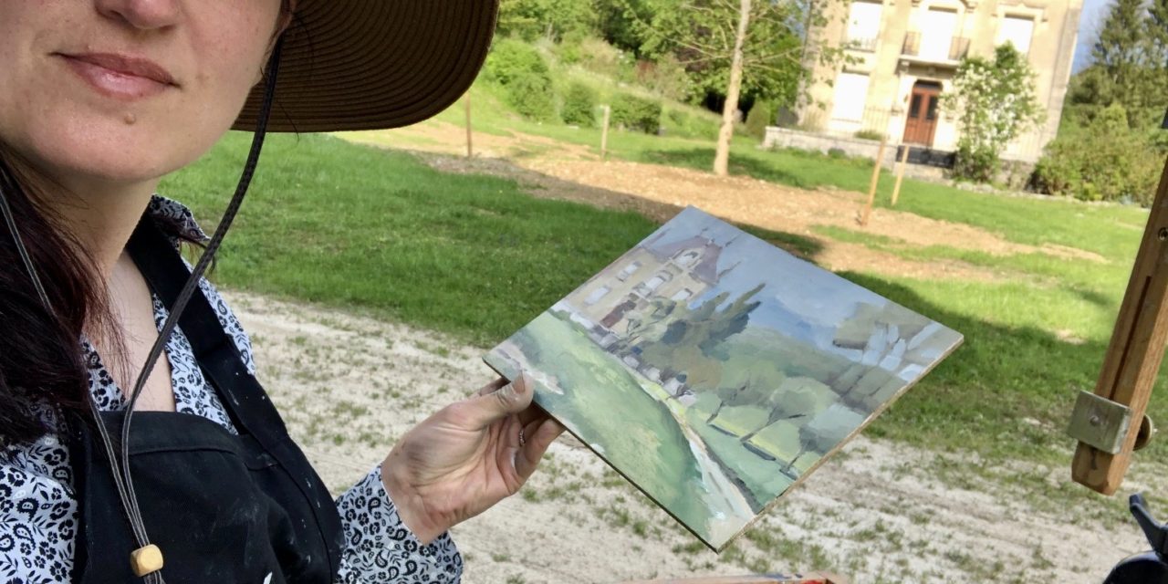 Gallery owner shows her own work from 2019 artist residency in France