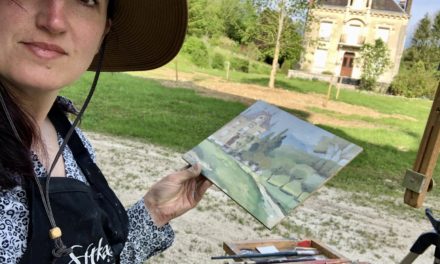 Gallery owner shows her own work from 2019 artist residency in France