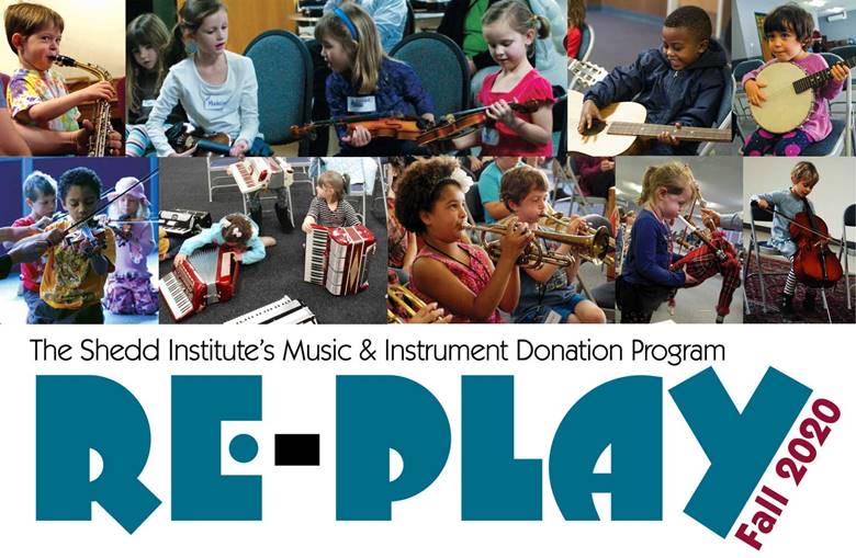 Request from The Shedd: You can help pass on the joy of music to a new generation by donating a no-longer-used instrument to the student RE-PLAY program