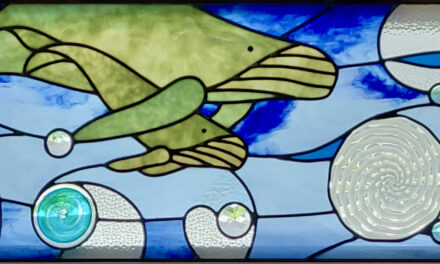 After a well-earned hiatus, Waldport master stained glass artist Chuck Franklin is back to his magic