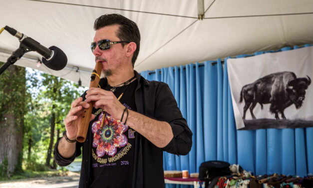 Still time to take in Flutestock — celebrating Native American music and culture — that continues through July 28th at Island Park in Springfield