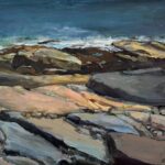 Bets Cole exhibit, “Rugged Land and Rocky Shores,” continues at Karin Clarke Gallery through Sept. 7