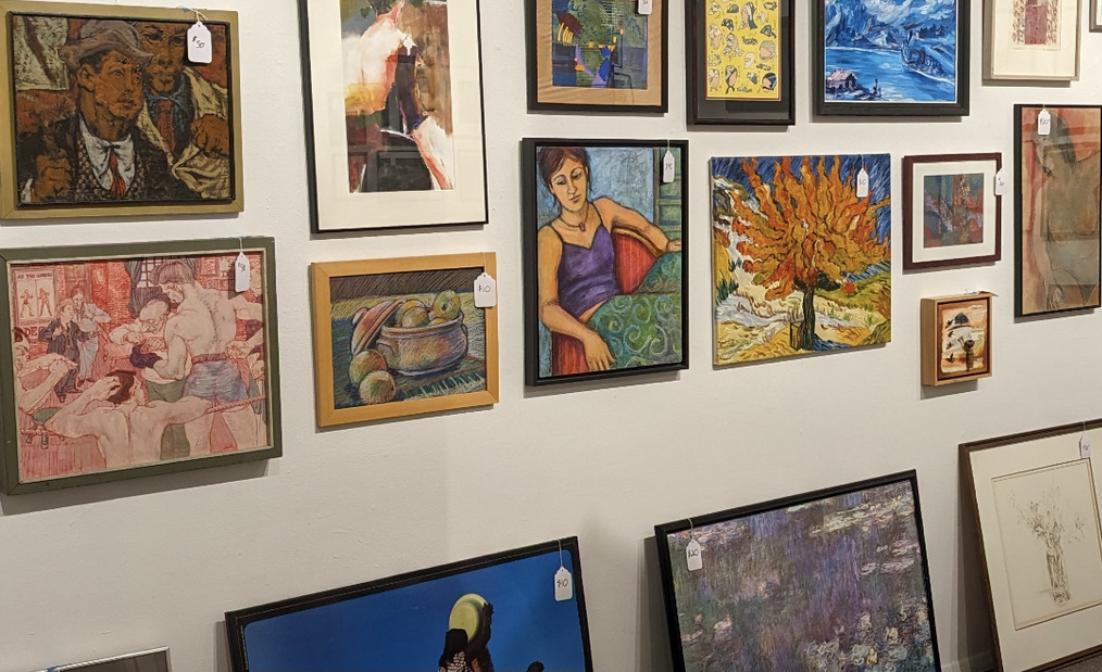 Got some empty space on your walls or shelves? Check out Marvelous Maude’s Art Rescue sale