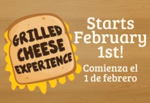 11th Annual Grilled Cheese Experience presented by the Springfield Drifters Baseball Club! February 1 – 28, 2025